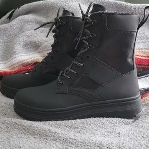 Black Poly Dr. Martens Boots
